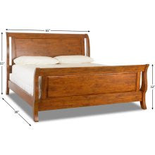 Urban Craftsmen Queen Bed in Rich Golden Klaussner 340URBANCRAFTSMENQUEEN