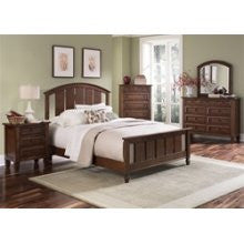 Taylor Springs Panel Bed 6 Piece Bedroom Set in Bronze Cherry Finish by Liberty Furniture - 521-BR