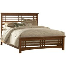 Legget & Platt B51A95 Avery Bed with Rails- Queen- Oak