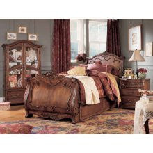 Lea Jessica McClintock Twin Sleigh Bed in Heirloom Cherry