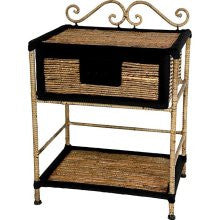 Oriental Furniture Banana Leaf 22-inch Woven Nightstand (China)
