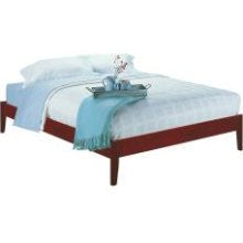 Simple King Size Platform Bed in Cordovan Finish Newport Collection Modus SP18F7