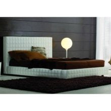 Rossetto T286600175A01 Alix Platform Leather King Size Bed with Tall