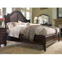 Paula Deen Queen Size Steel Magnolia Bed - Tobacco Finish