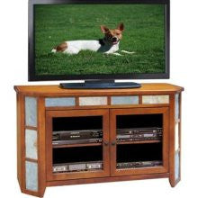 Legends Furniture Laredo Creek 51" Angled TV Stand in Spiced Rum