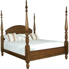 Poster King Bed in Chestnut