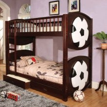 Hokku Designs Olympic Sports Soccer Twin/Twin Bunk Bed