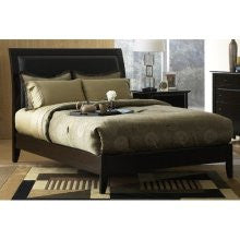MFI City II Low Profile Wood Sleigh Bed King Cocoa