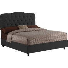 Skyline Furniture Tufted Bed Twin Tufted Bed - Black (740BEDSHBLK)