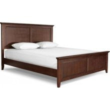 Lifestyle Solutions Asti King Size Panel Bed in Brandy Finish
