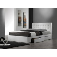 DG Casa 2310-Q-WHT Belmont Series Queen Size Bed: