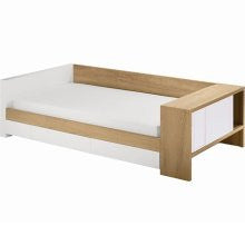 Nursery Works Duet Twin Snow Cabinet with Light Frame and Trundle