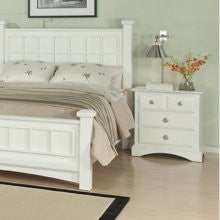 Najarian Furniture Palazzo Nightstand in White