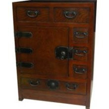 Oriental Furniture Tall Headside Chinese Chest