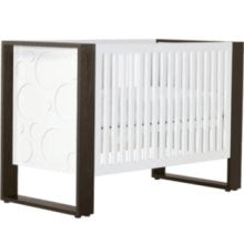 Nursery Works Aerial Crib in Circles with Dark Ash Rails