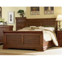 Mastercraft Collections Paris Classics Solid Cherry Panel Bed in Satin Cherry Finish Size: King