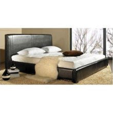 Abbyson Living Connor Leather Queen Bed Espresso LI-HC001-QU