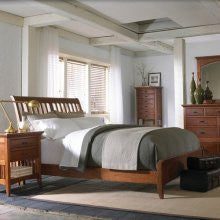 Cresent Modern Shaker King Slat Sleigh Rails & Slat Kit - Natural Finish (1332KR)
