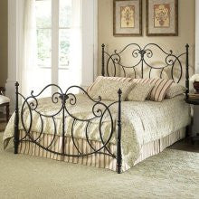 Fashion Bed Group Shannon Iron Bed Queen Vintage Charcoal