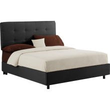 Skyline Furniture Tufted Bed Twin Tufted Bed - Black (790BEDPBLK)