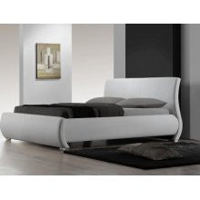 DG Casa 2120-K-WHT Montecito Series King Size Bed in