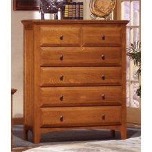 Mastercraft Retreat 6 Drawer Chest in Golden Honey Finish