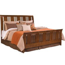 Kincaid Furniture Cherry Park Wood Sleigh Bed Queen Cherry