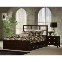 Hillsdale Furniture 1418663STGB - Beds - Hillsdale Tiburon Kona Platform Storage Bed Set - King - Espresso